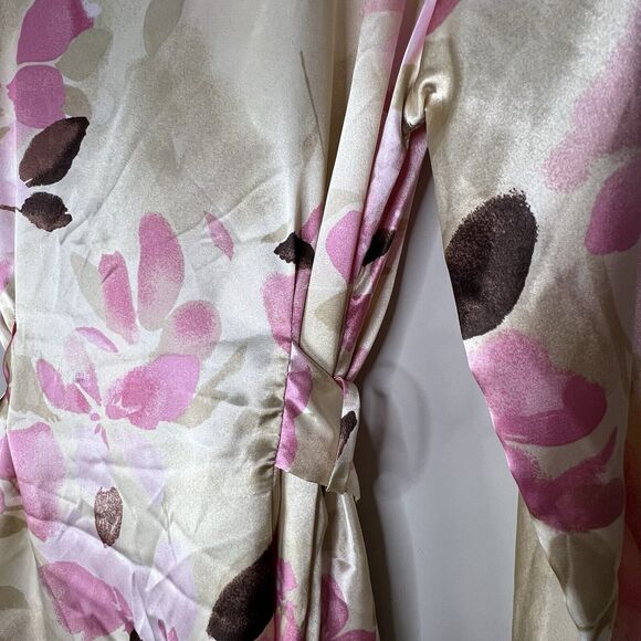 NWT Jones New York Floral Robe With Lace and Pockets Women S/M Summer Rendezvous - Picture 9 of 12